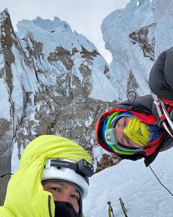 Dedikacija: alpinistas M. Gružauskas džiaugiasi, kad galėjo iškelti Lietuvos trispalvę ant Cerro Torre viršūnės Patagonijoje.