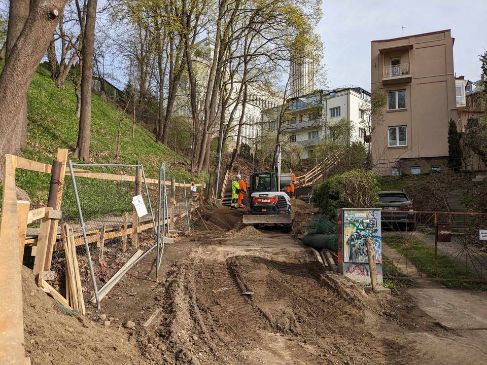 Padėtis: Žaliakalnio gyventojai nekantrauja išbandyti naujuosius Aušros laiptus.