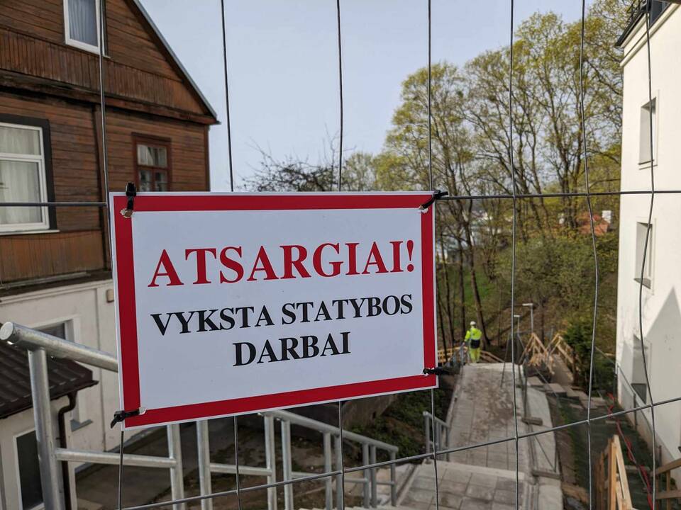 Padėtis: Žaliakalnio gyventojai nekantrauja išbandyti naujuosius Aušros laiptus.
