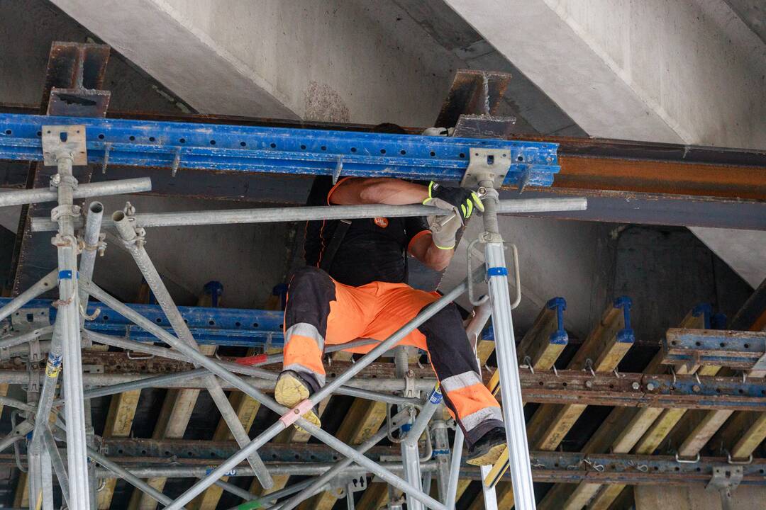 Terminas: Marvelės viaduku automobiliai galės važiuoti nuo rugsėjo pradžios.