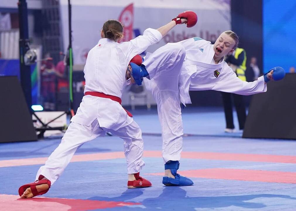 Prizininkės: Europos čempionato medalius išsidalijo (iš kairės) M. Liutkevičiūtė, M. Scarfone, Z. Dopieralska ir K. Novakova.