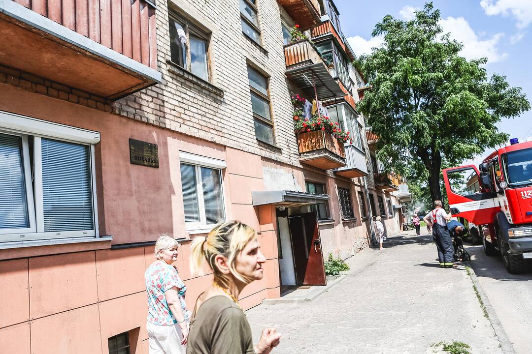 Vilijampolėje bute kilo gaisras