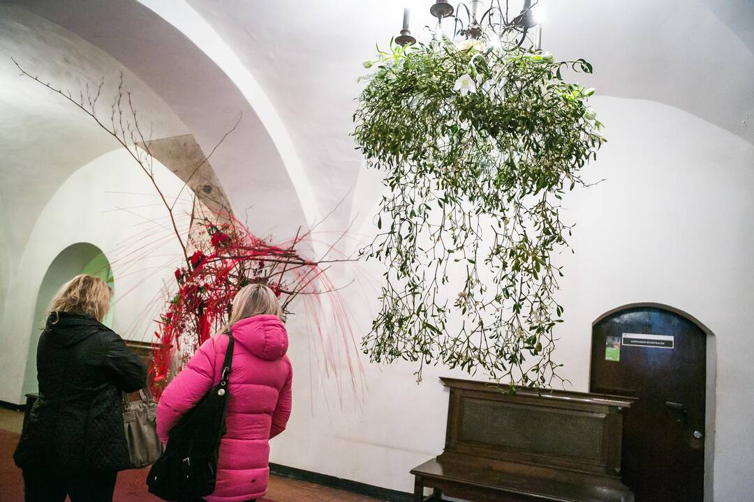 Floristikos darbų paroda Kauno rotušėje