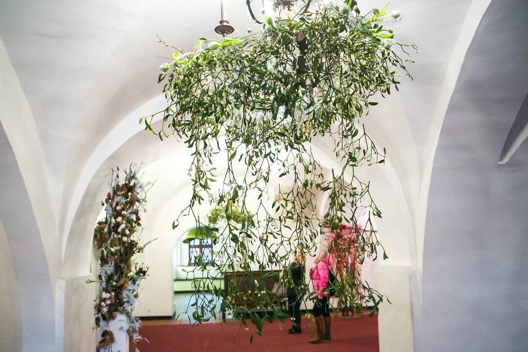 Floristikos darbų paroda Kauno rotušėje