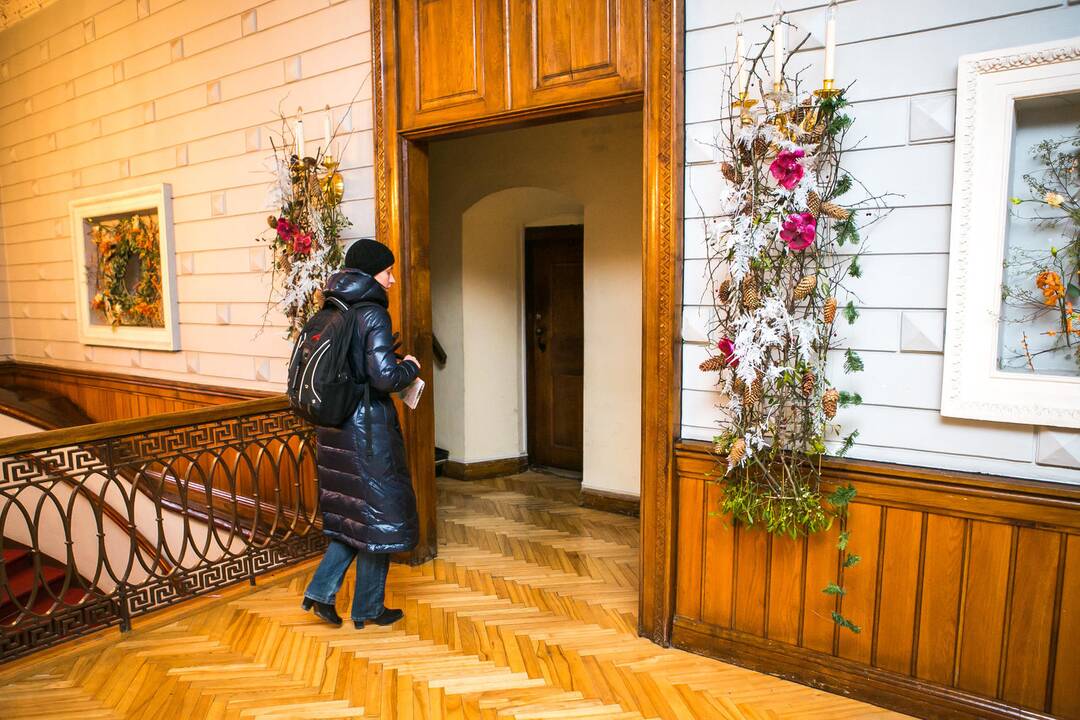 Floristikos darbų paroda Kauno rotušėje