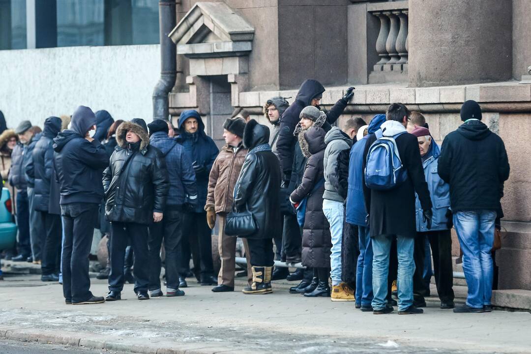 Eilė prie Lietuvos banko