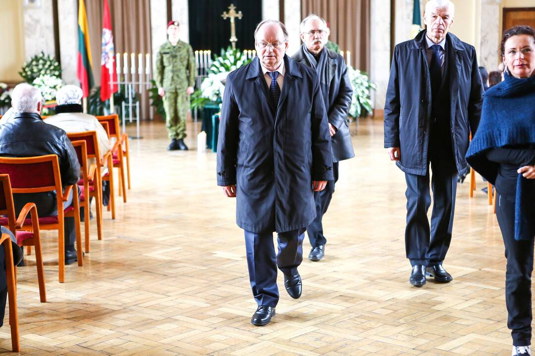 Atsisveikinimas su A. Patacku Kauno karininkų ramovėje