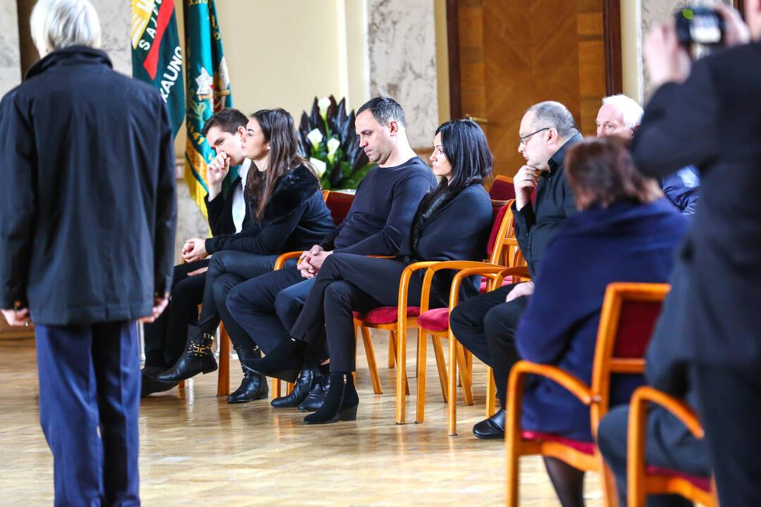 Atsisveikinimas su A. Patacku Kauno karininkų ramovėje