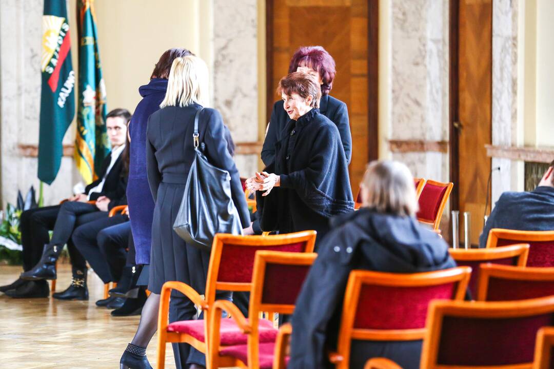 Atsisveikinimas su A. Patacku Kauno karininkų ramovėje