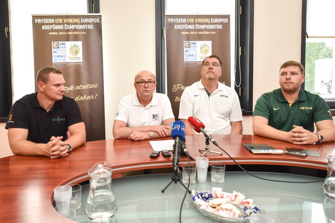 Europos jaunučių U16 čempionato spaudos konferencija