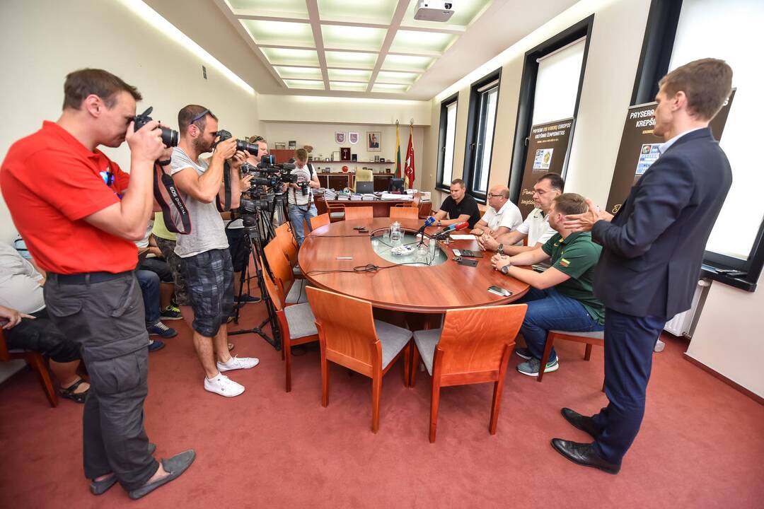 Europos jaunučių U16 čempionato spaudos konferencija