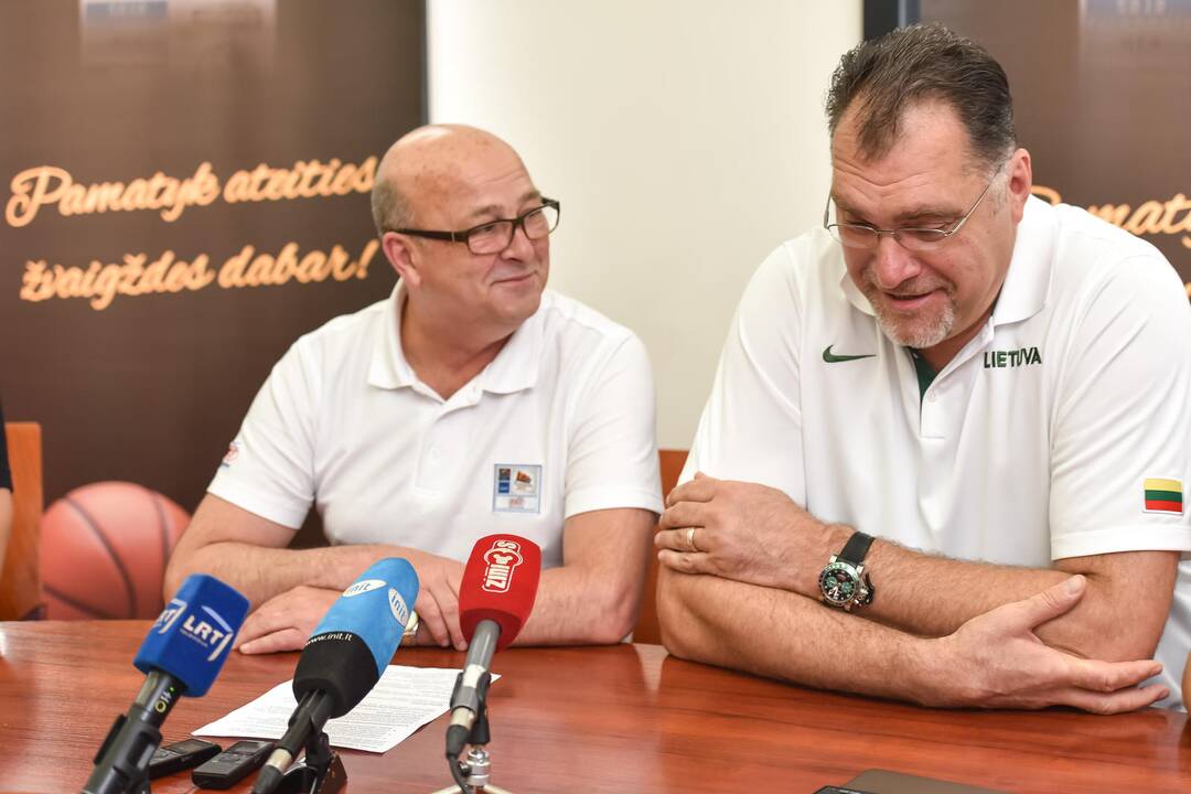 Europos jaunučių U16 čempionato spaudos konferencija