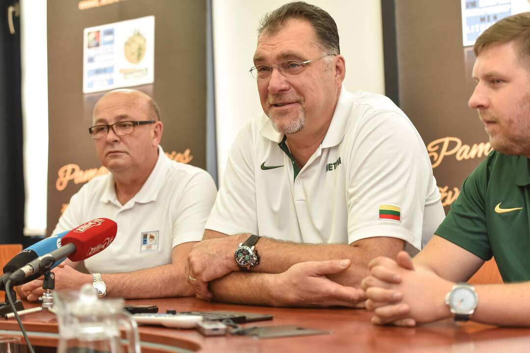 Europos jaunučių U16 čempionato spaudos konferencija