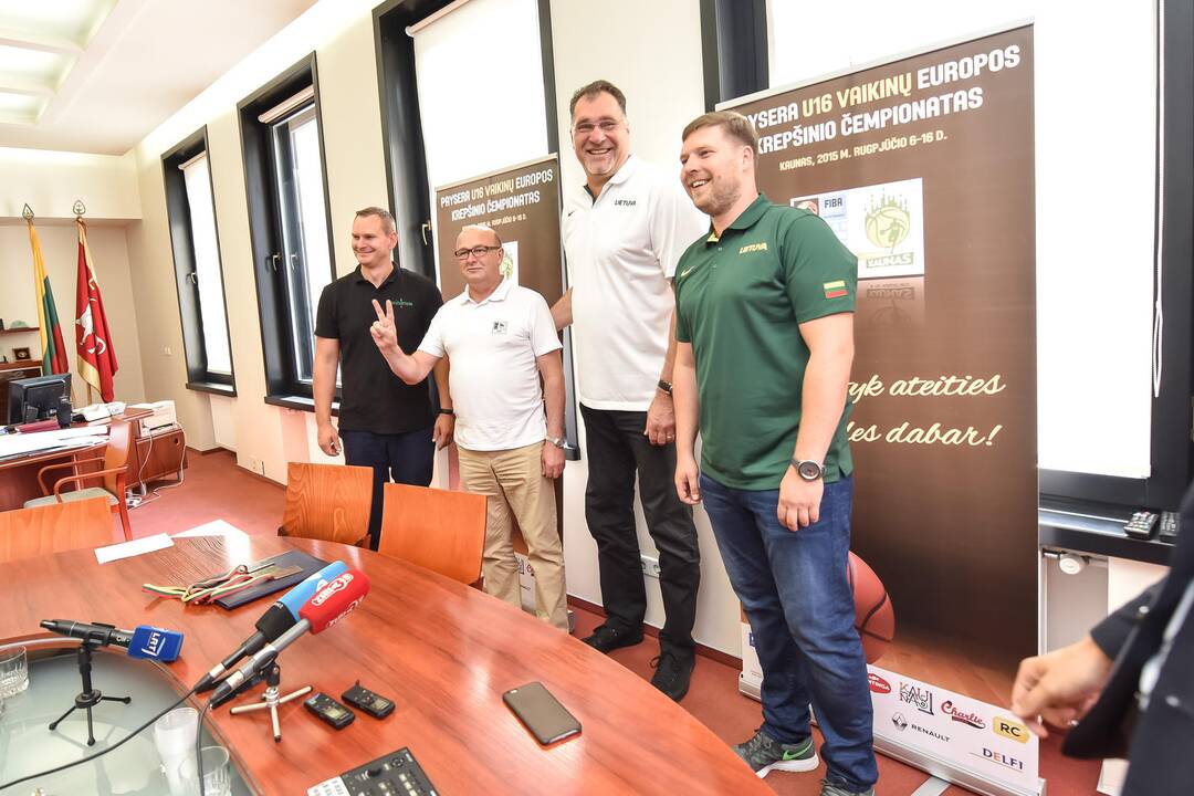 Europos jaunučių U16 čempionato spaudos konferencija