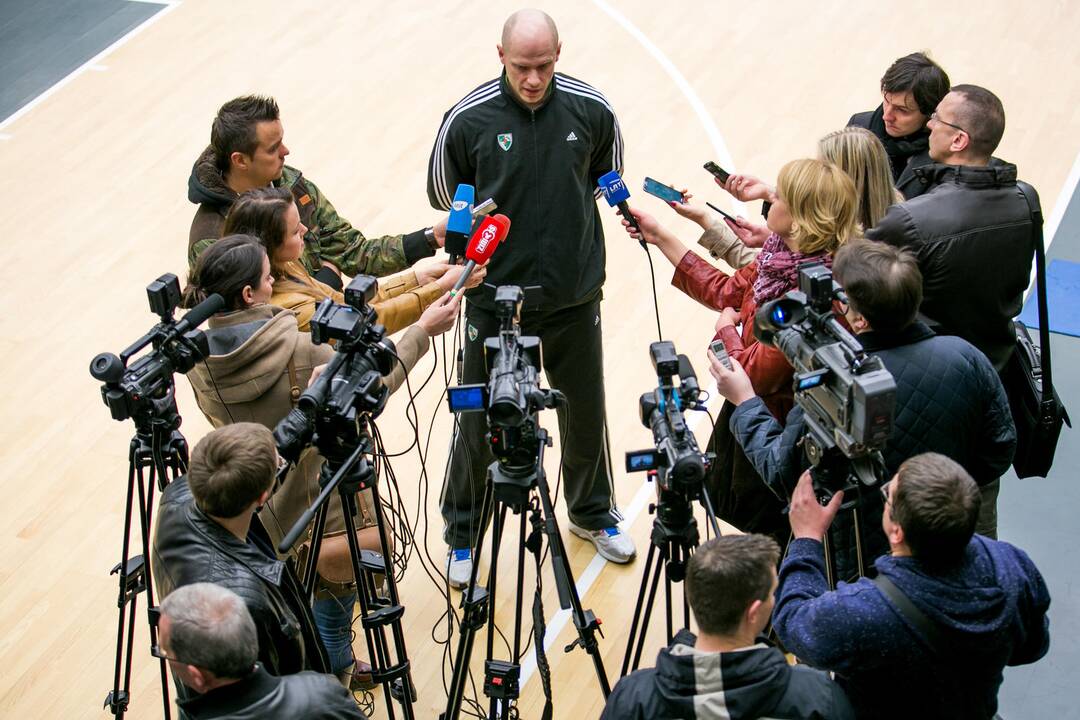 „Žalgirio“ spaudos konferencija prieš išvyką į Belgradą
