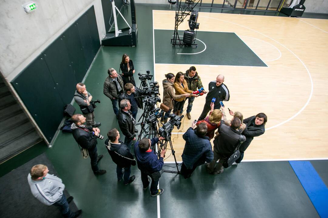 „Žalgirio“ spaudos konferencija prieš išvyką į Belgradą