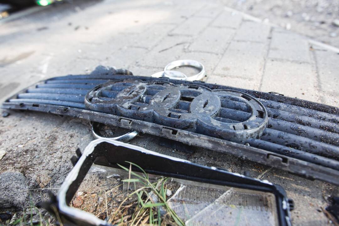 Ramučiuose per "Audi" ir vilkiko avariją sužeisti du žmonės