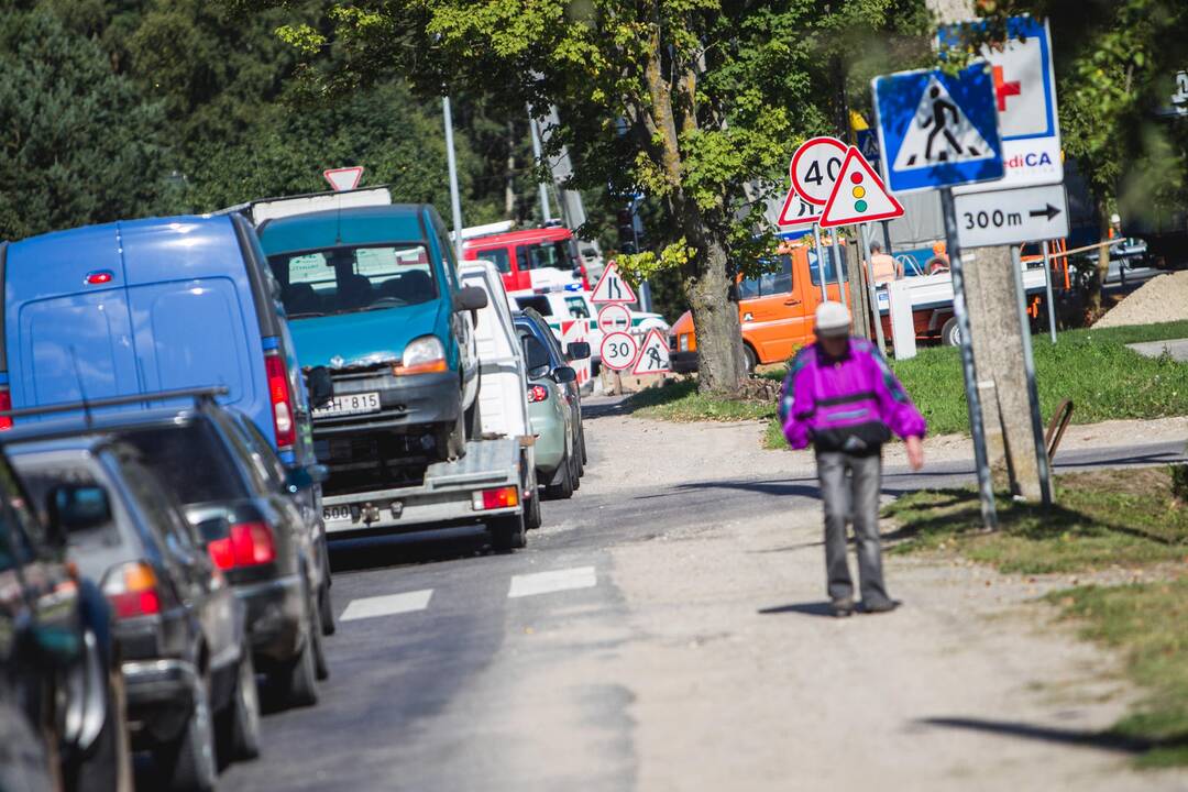 Ramučiuose per "Audi" ir vilkiko avariją sužeisti du žmonės