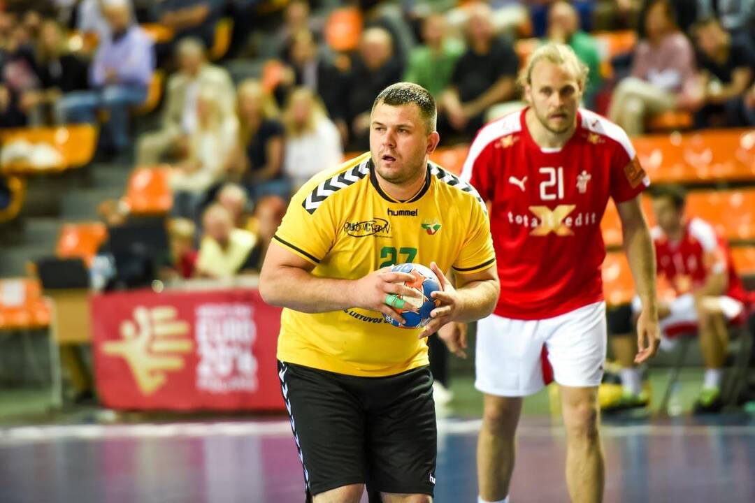 Europos vyrų rankinio čempionato atranka: Lietuva – Danija