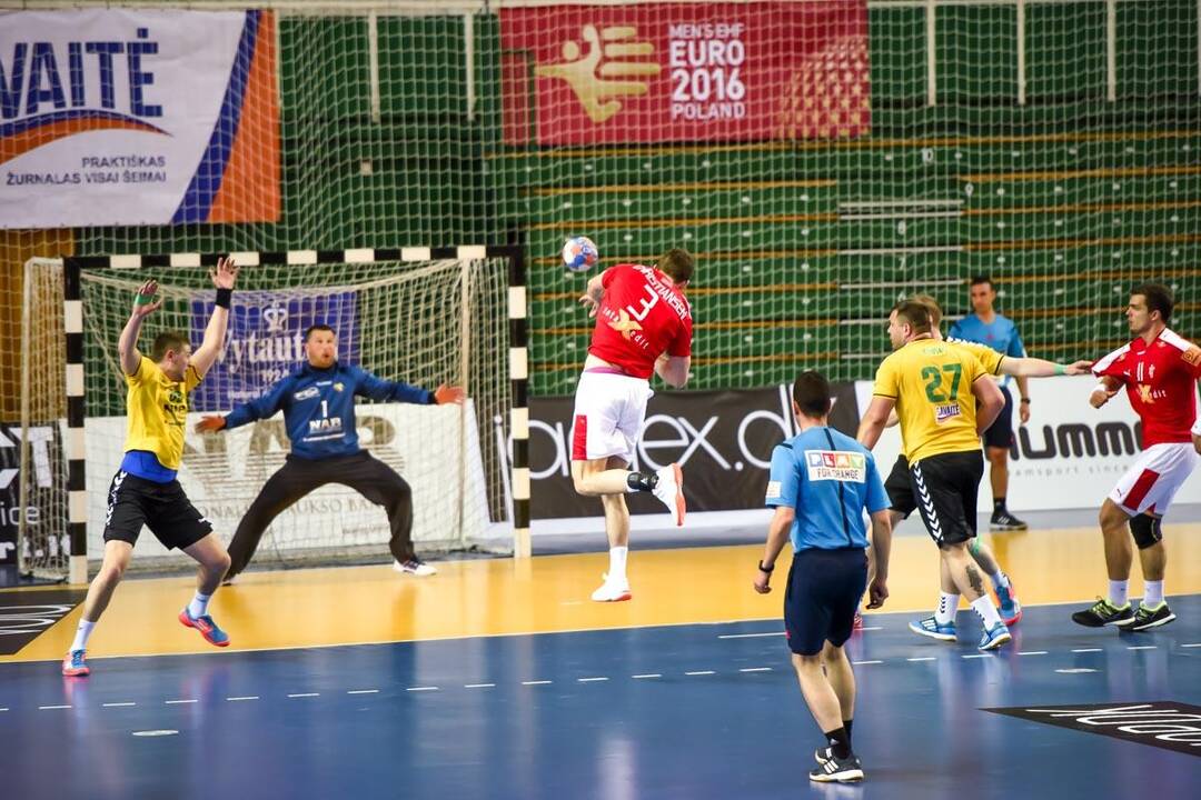 Europos vyrų rankinio čempionato atranka: Lietuva – Danija