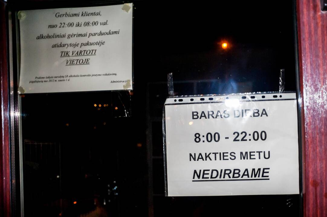 Netekę leidimo naktį prekiauti alkoholiu daugelis barų tuomet visai nebedirba