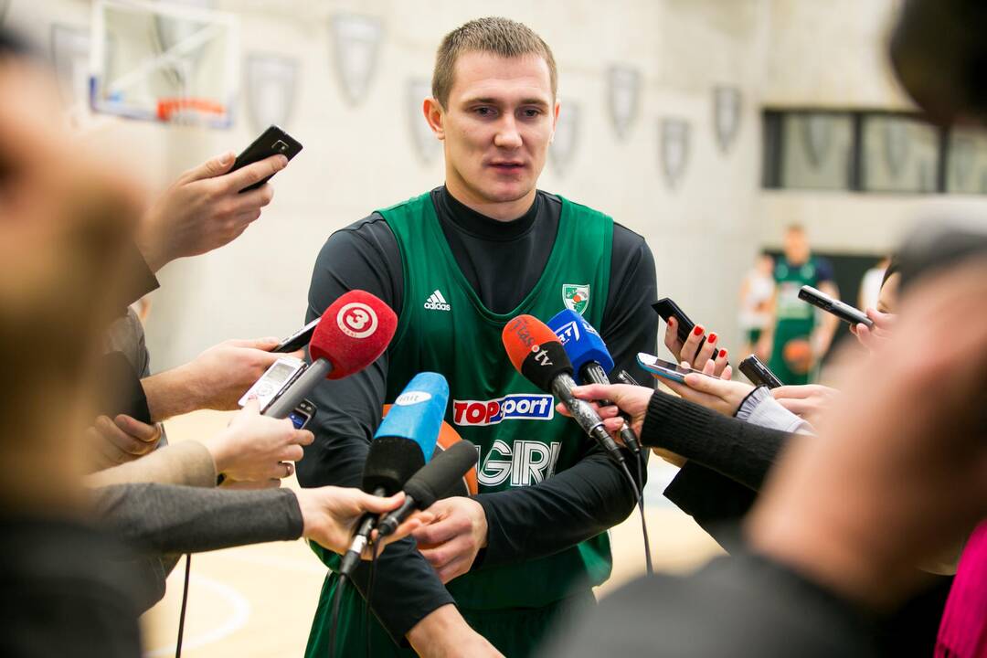 "Žalgirio" treniruotė prieš susitikimą su Maskvos CSKA