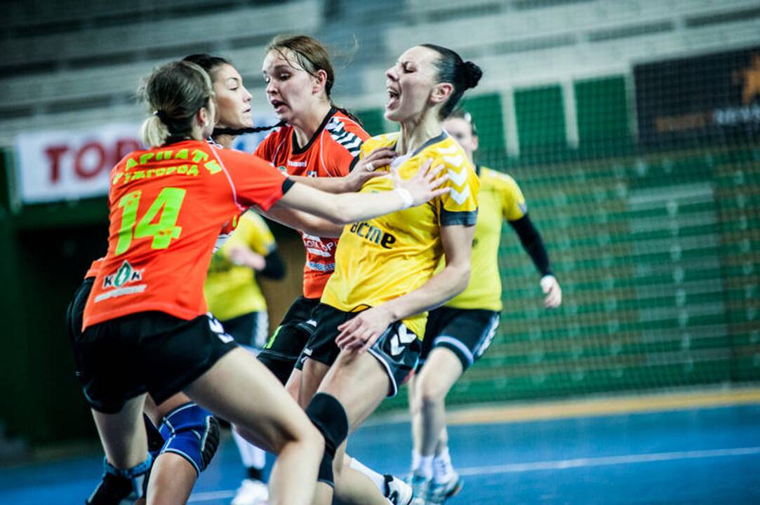 Europos taurės moterų rankinio varžybos ACME "Žalgiris" - HC "Karpatai"