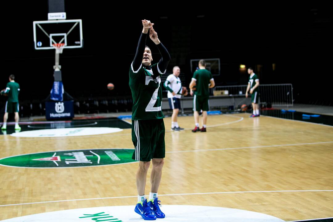 „Žalgirio“ treniruotė prieš susitikimą su Maskvos CSKA
