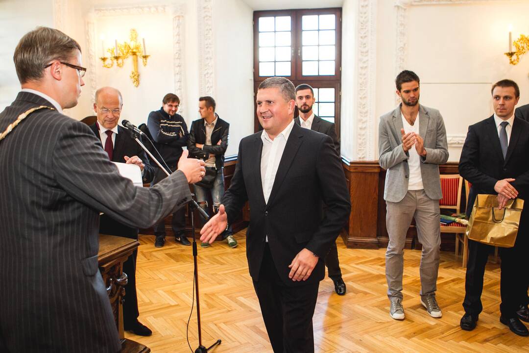 Europos krepšinio vicečempionai pagerbti ir Kaune