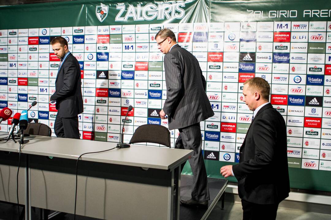 Spaudos konferencija "Žalgirio" arenoje