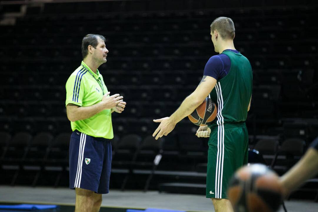 „Žalgirio“ treniruotė prieš dvikovą su Stambulo „Anadolu Efes“