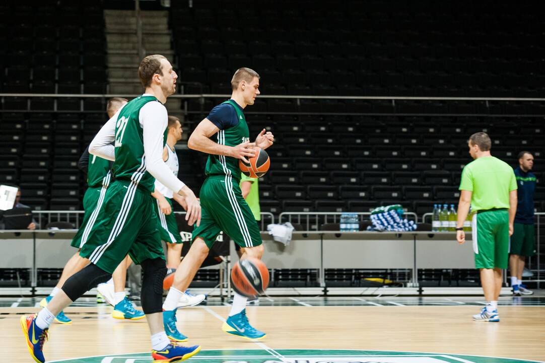 "Žalgrio" treniruotė prieš susitikimą su Bambergo "Brose Baskets"