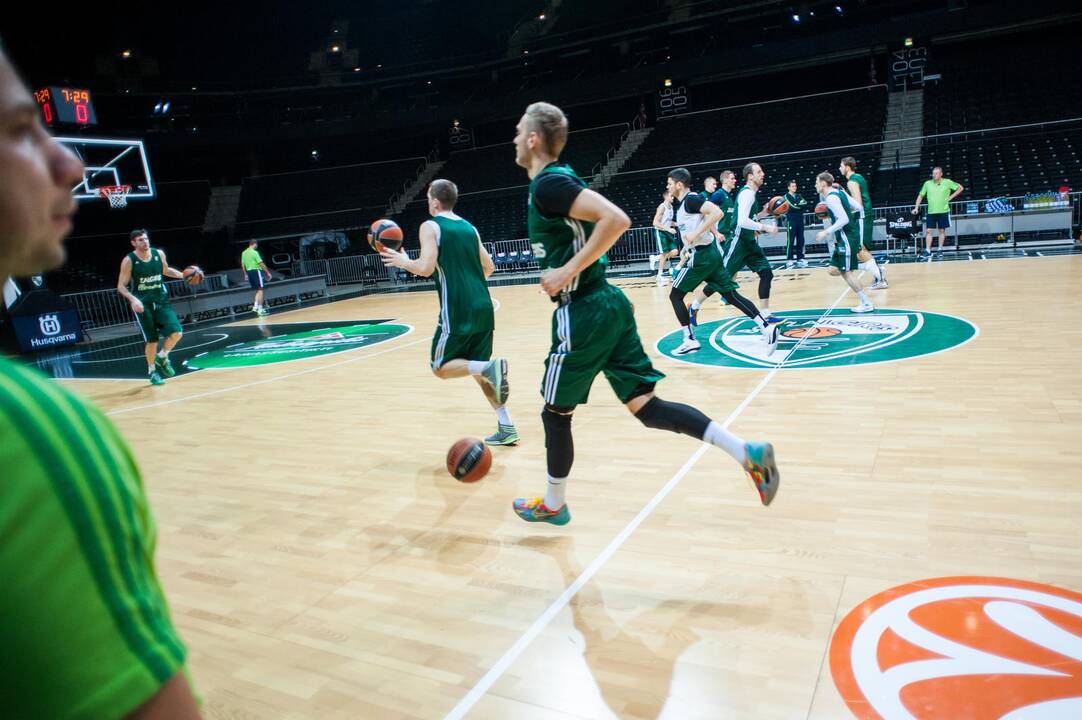 "Žalgrio" treniruotė prieš susitikimą su Bambergo "Brose Baskets"