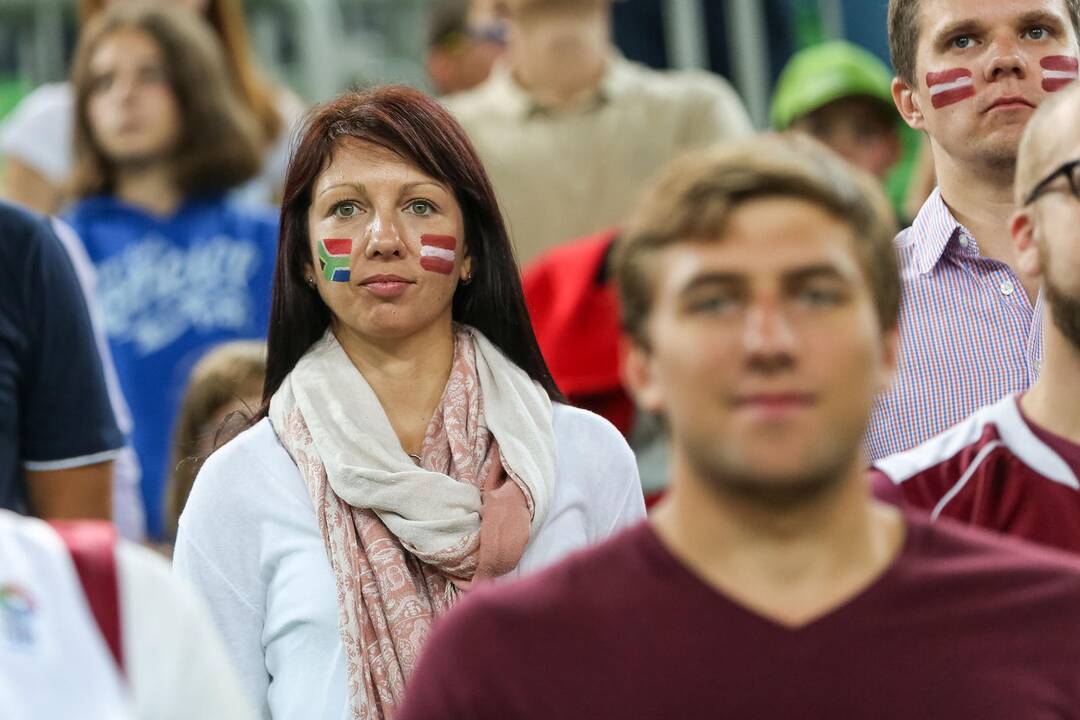 "Eurobasket": Latvija - Belgija 