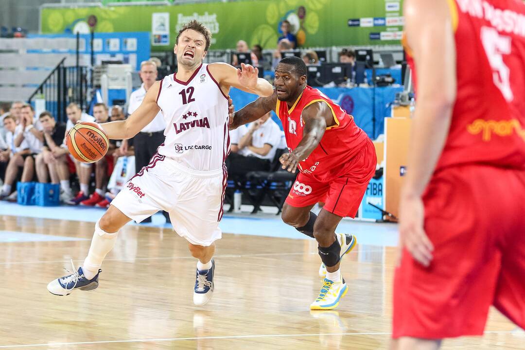 "Eurobasket": Latvija - Belgija 