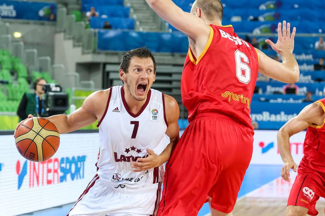 "Eurobasket": Latvija - Belgija 