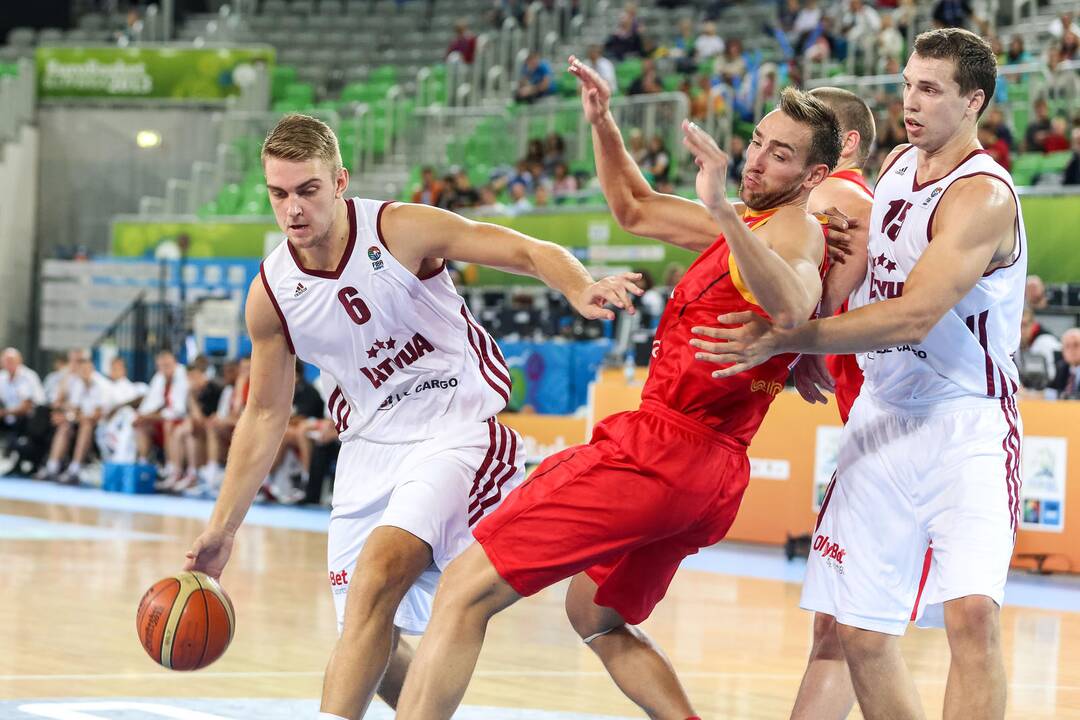 "Eurobasket": Latvija - Belgija 
