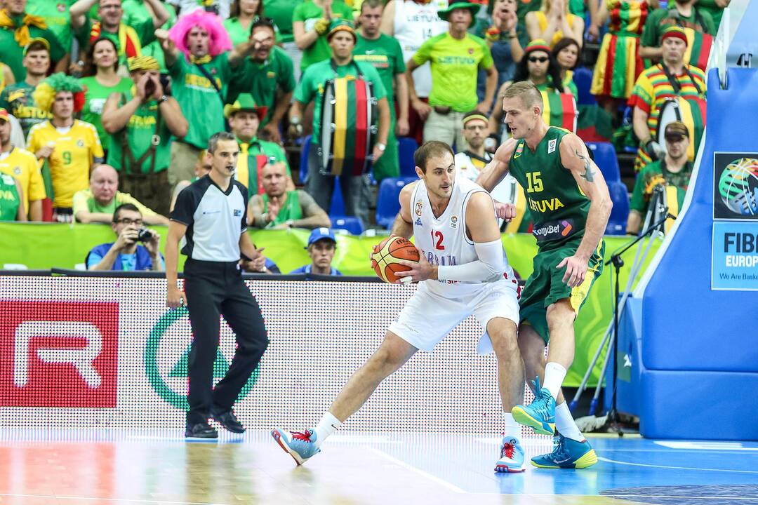 Eurobasket: Lietuva - Serbija