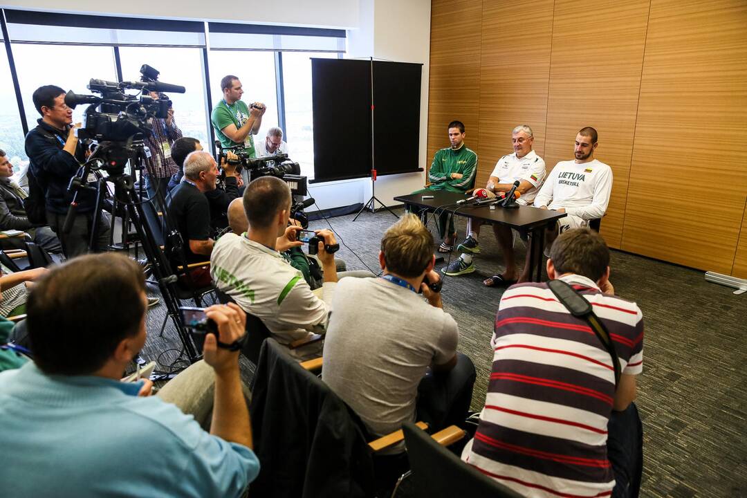 Lietuvos rinktinės spaudos konferencija