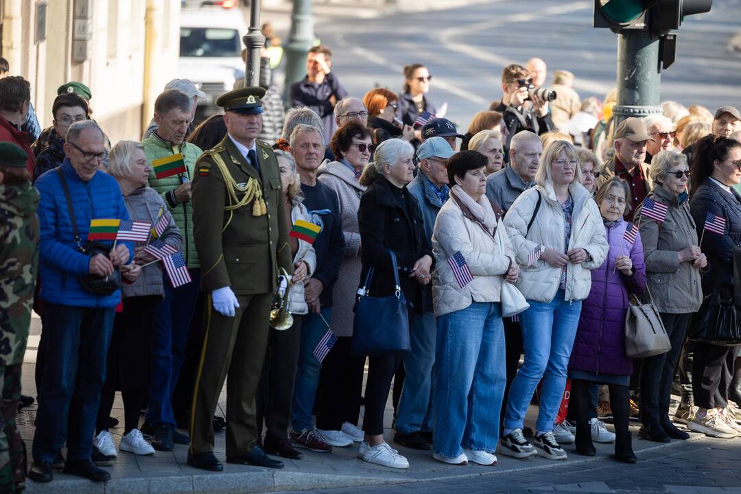 Pratybose žuvusių JAV karių pagerbimo ceremonija