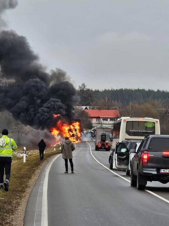 Avarija kelyje Vilnius–Šalčininkai