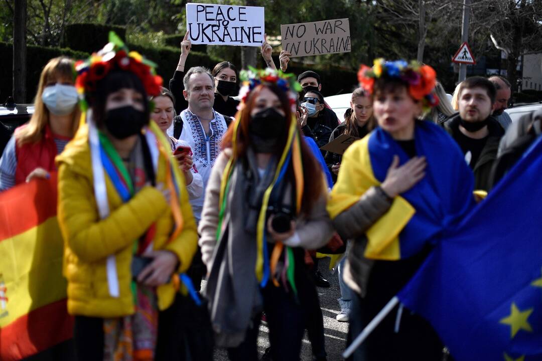 Pasaulis protestuoja prieš karą Ukrainoje