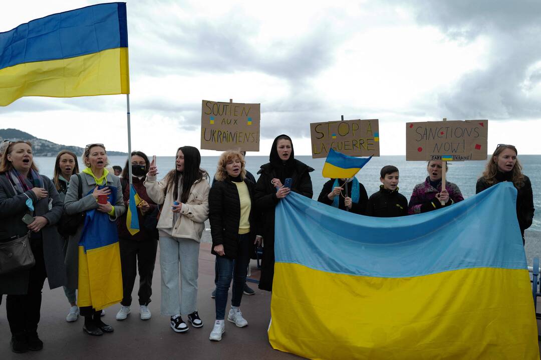Pasaulis protestuoja prieš karą Ukrainoje
