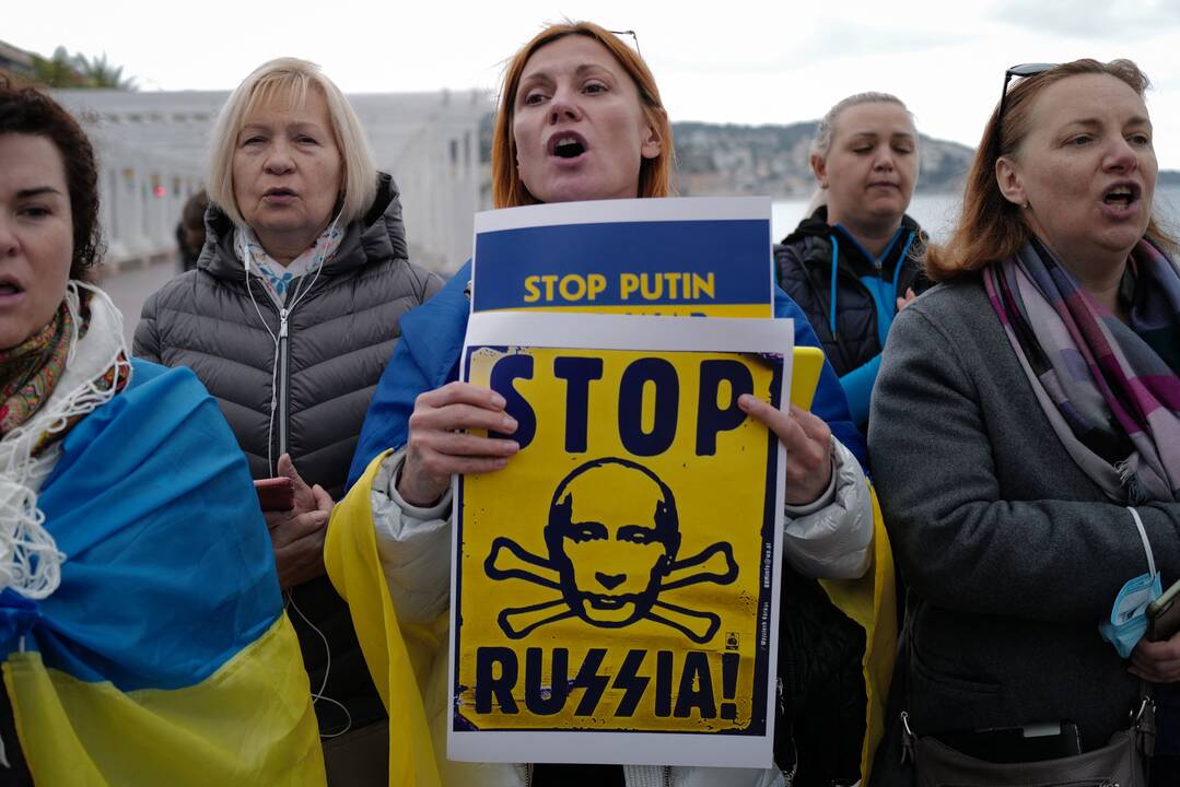 Pasaulis protestuoja prieš karą Ukrainoje
