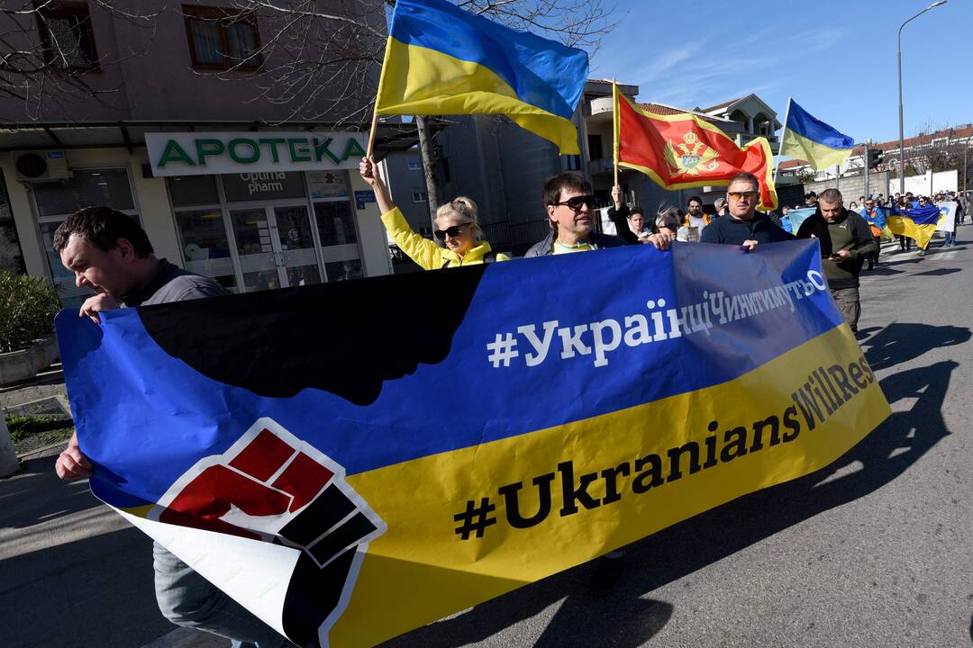 Pasaulis protestuoja prieš karą Ukrainoje