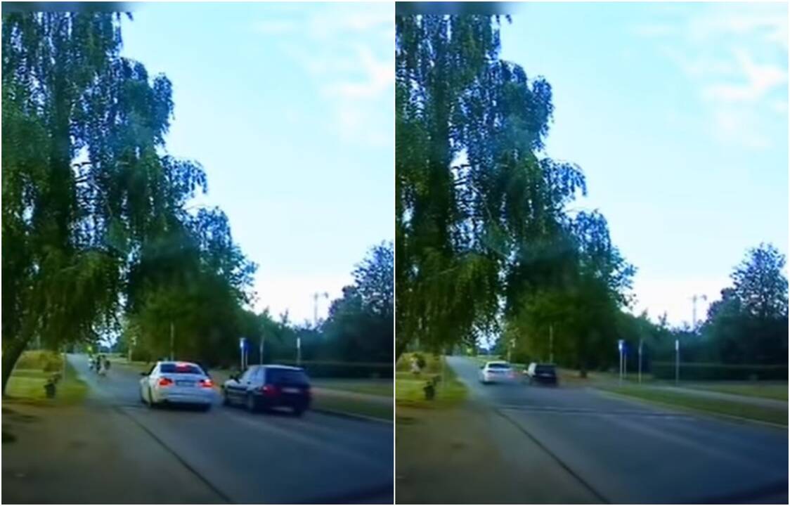 Nelegalios lenktynes šalia parko BMW asams kainavo brangiai: dabar – tik prie paspirtuko vairo