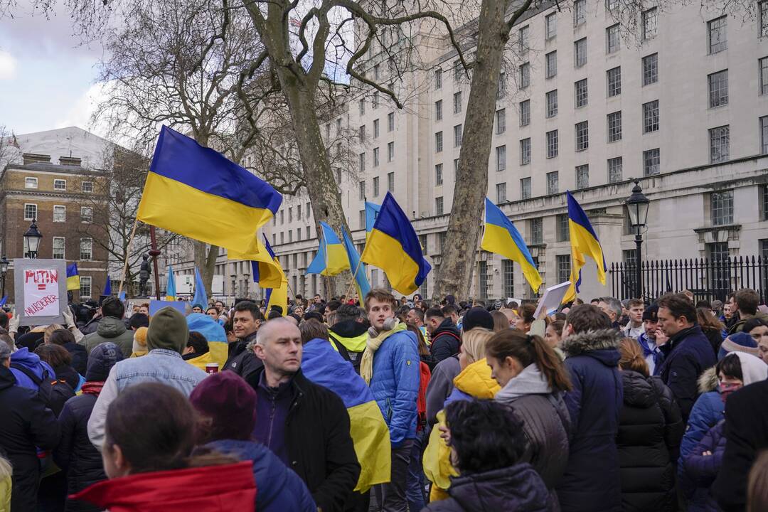 Pasaulis protestuoja prieš karą Ukrainoje