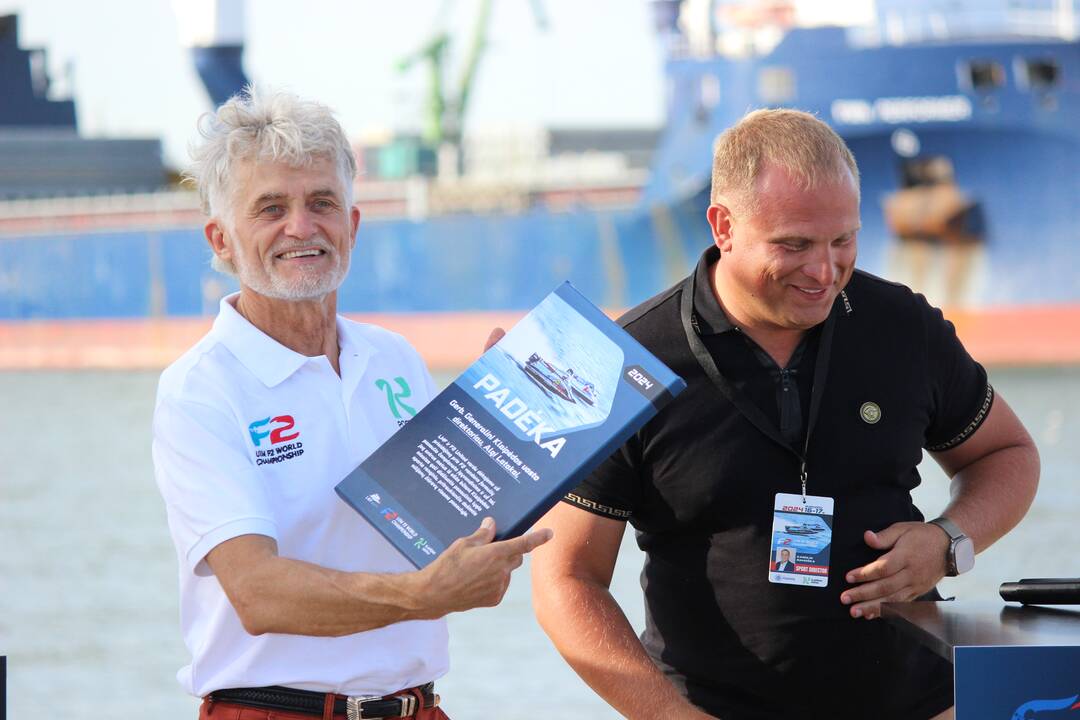 F2 vandens formulių čempionato konferencija Klaipėdoje