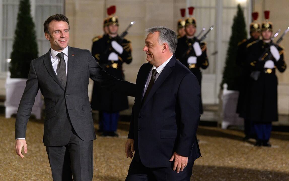 Emmanuelis Macronas ir Viktoras Orbanas
