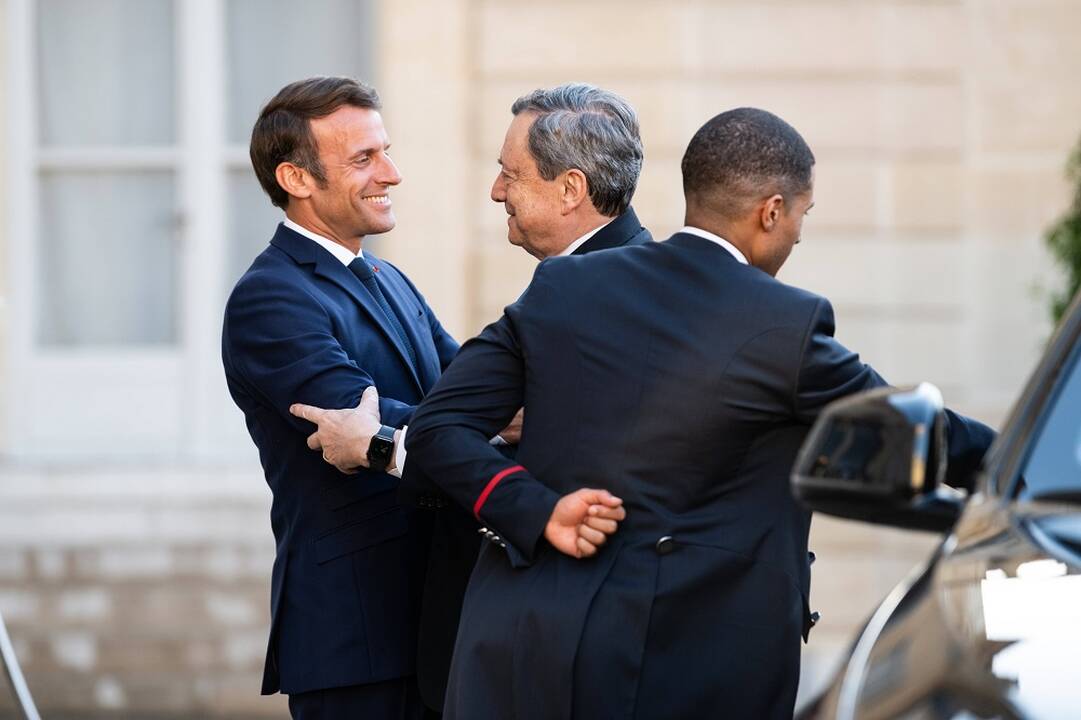 Emmanuelis Macronas ir Mario Draghi